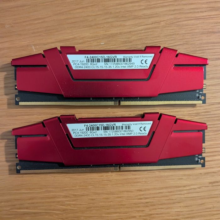 RAM G.Skill 16gb DDR4-2400 CL 15