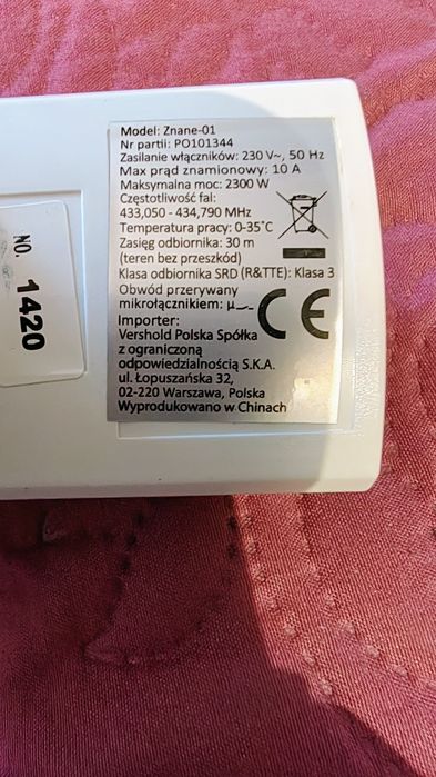 Zdalne sterowane gniada 230V