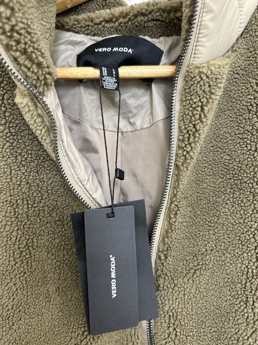 Демісезонна куртка овчина пальто шубка тедди тедді Zara розмір Л L