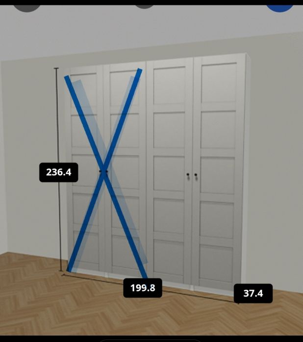 Szafa Pax  Ikea BERGSBO