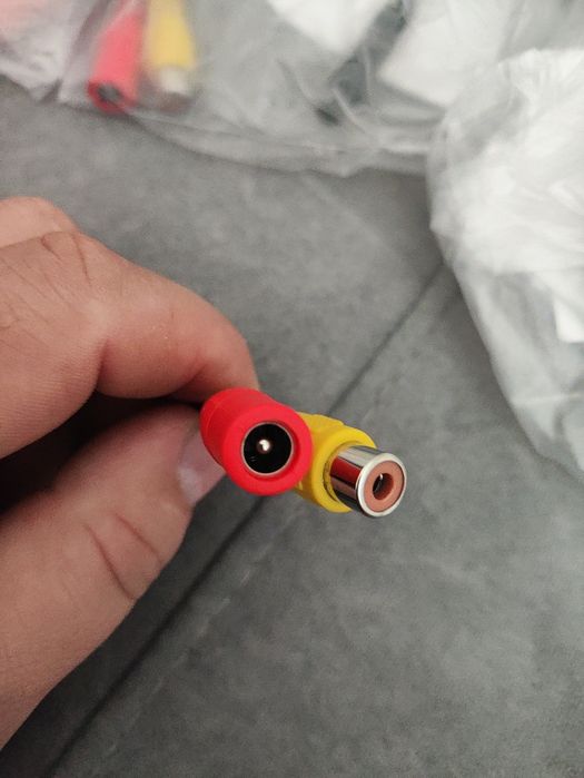 9x przewód adaptera z wtyczką RCA (cinch)