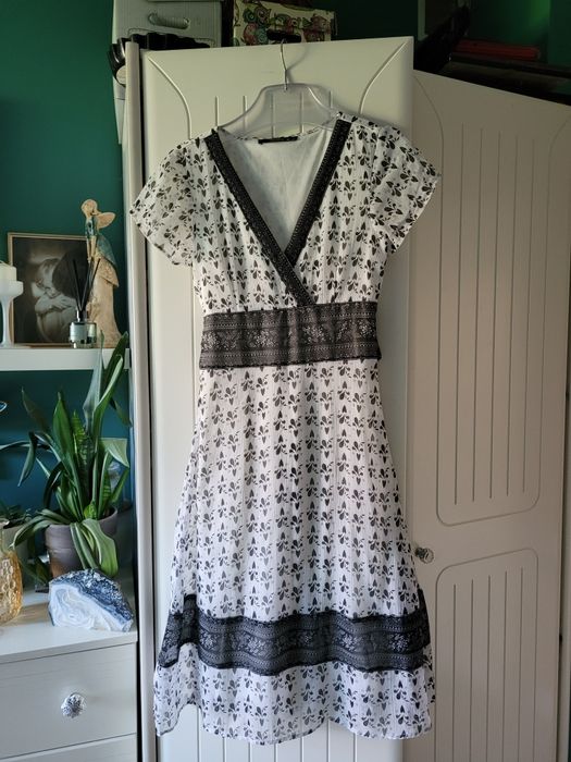 Vero moda sukienka letnia M midi wzor