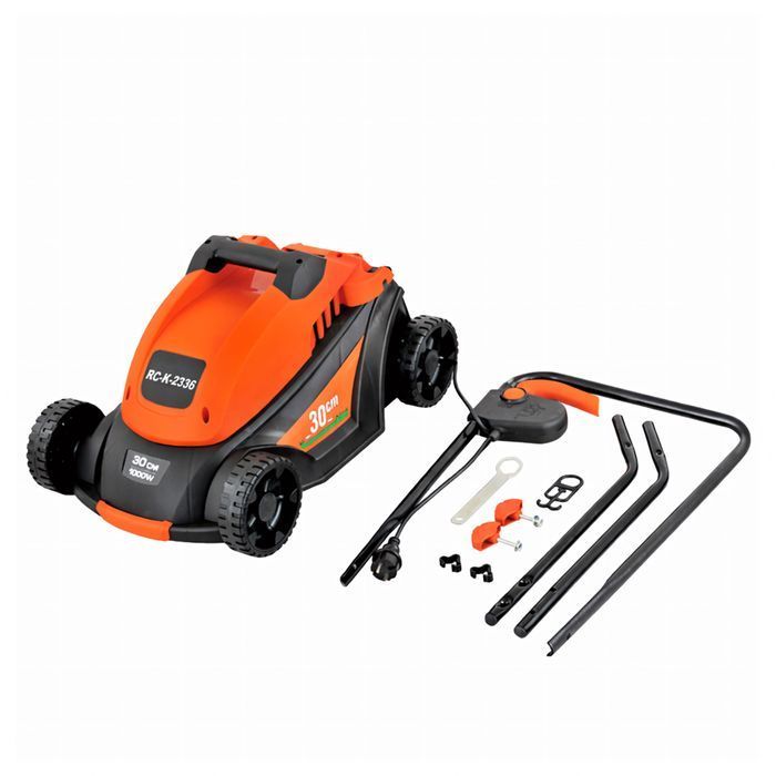 Kosiarka Elektryczna 1000W 30cm Z Koszem 35L Do Trawy Ogrodowa