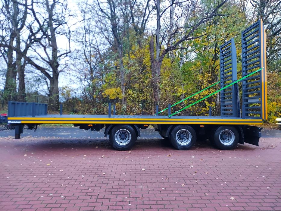 Krone  LAWETA 3 osiowa przyczepa niskopodwoziowa PLATFORMA do maszyn koparki
