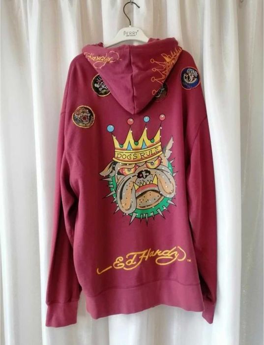 bluza z kapturem Ed Hardy, raglan