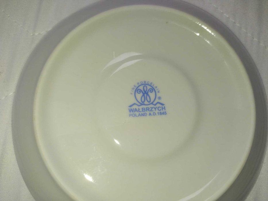 Zestaw kawowy Porcelana Wałbrzych A.D. 1845 Złocony