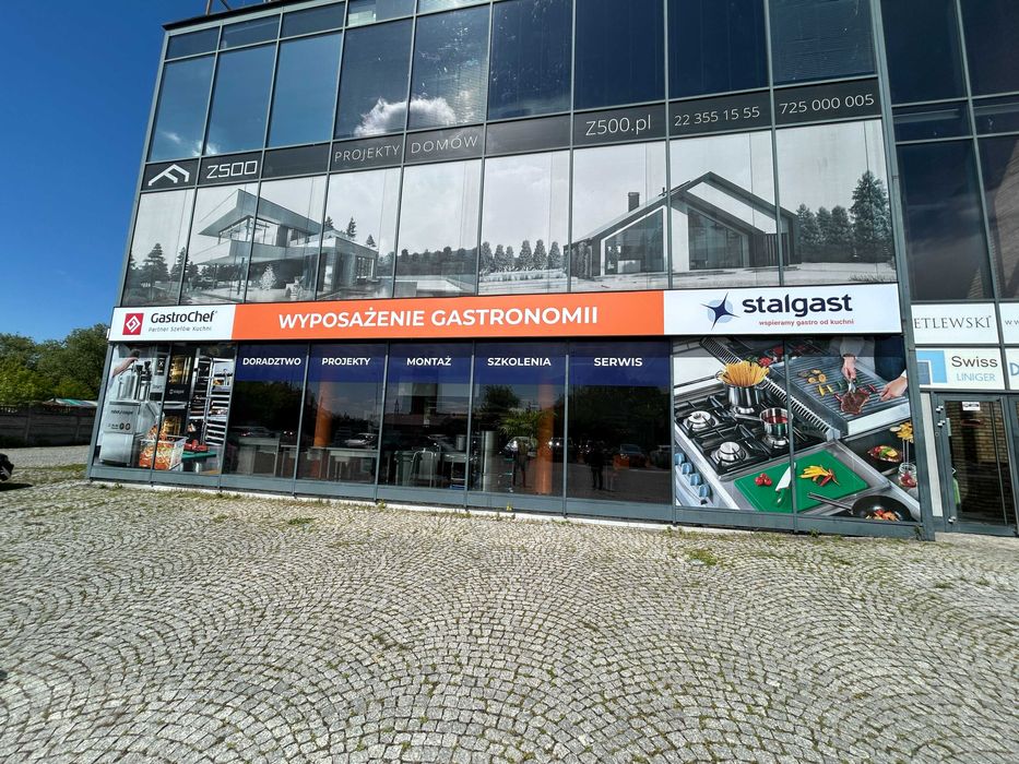 Oklejanie Wyklejanie witryn sklepowych szyb + druk, Warszawa i okolice