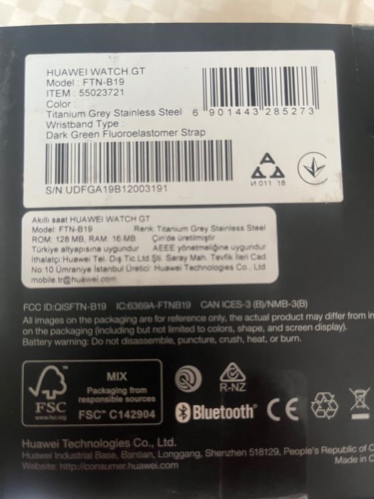 Zegarek Huawei Watch GT FTN-B19