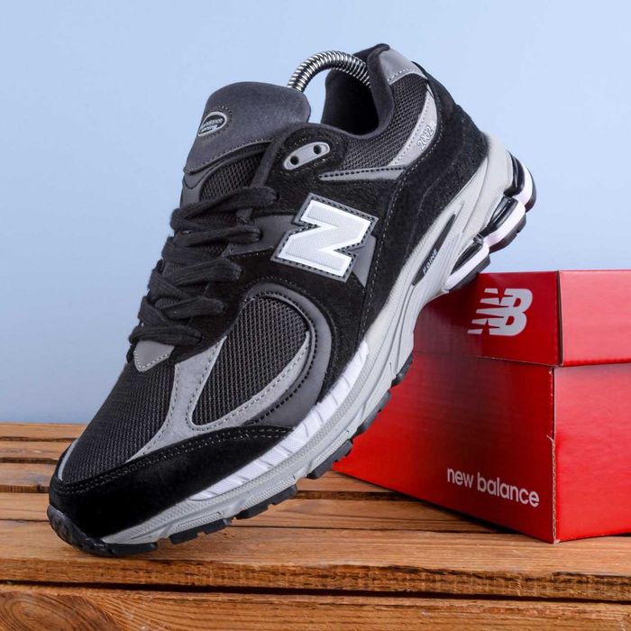(1946) Кросівки New Balance 2002R чорні з сірою підошвою (41-46) нью беленс