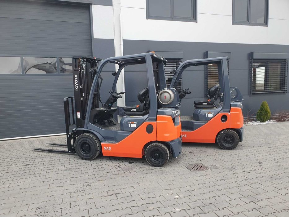 Wózek TOYOTA 8FGF15 Triplex 2023r Nowy Wolny skok , LPG 8FGF18 8FG15