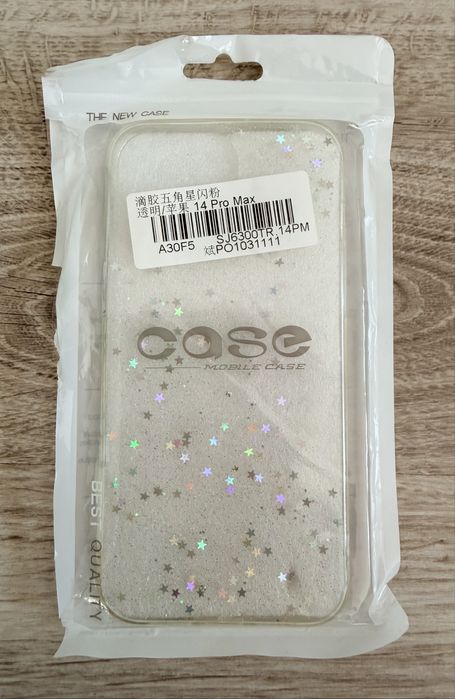 Etui iphone 14 Pro Max - przezroczyste w kolorowe gwiazdki NOWE