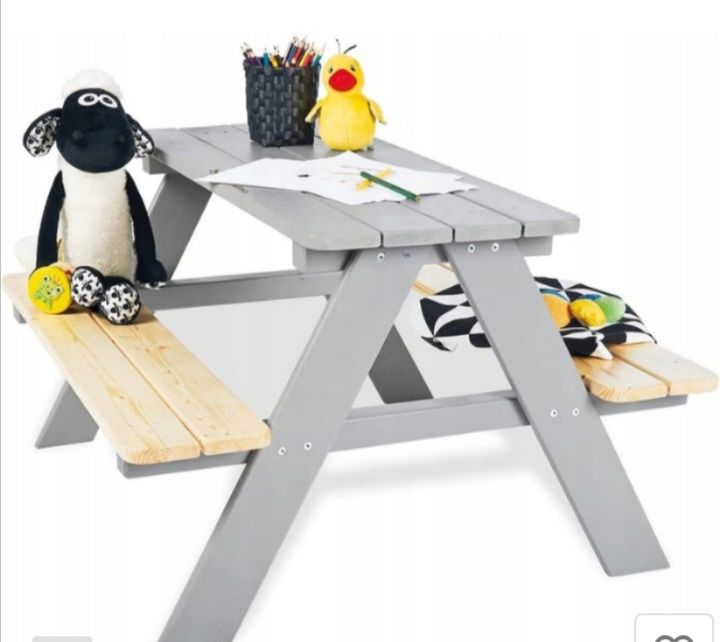 Stoliczek z ławeczka Pinolino