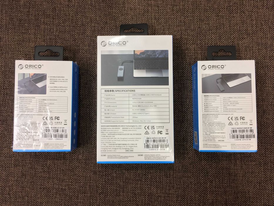 ORICO 20 Гбит/с NVMe