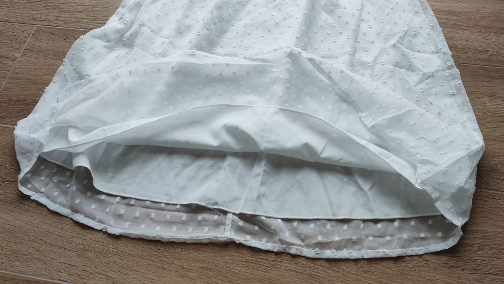 Jak nowa biała sukienka oversize S 36