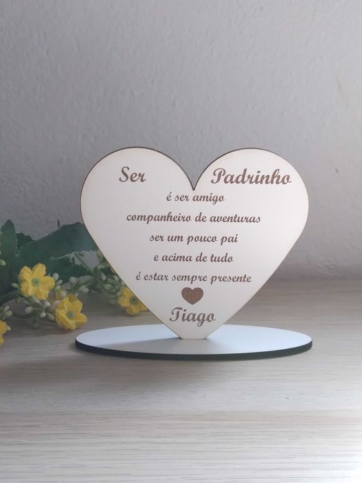 Coração em mdf personalizado