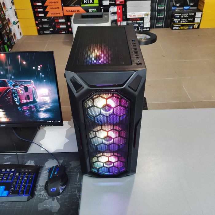 Компютер Новый Ryzen 5 5500, 16GB DDR4, RTX 5060 GDDR7, SSD 480GB