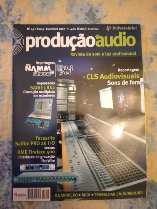 Lote revistas produção áudio