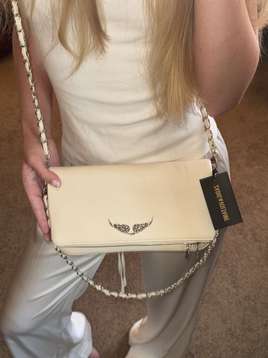 Сумка клатч zadig&voltaire bag rock молочна/біла