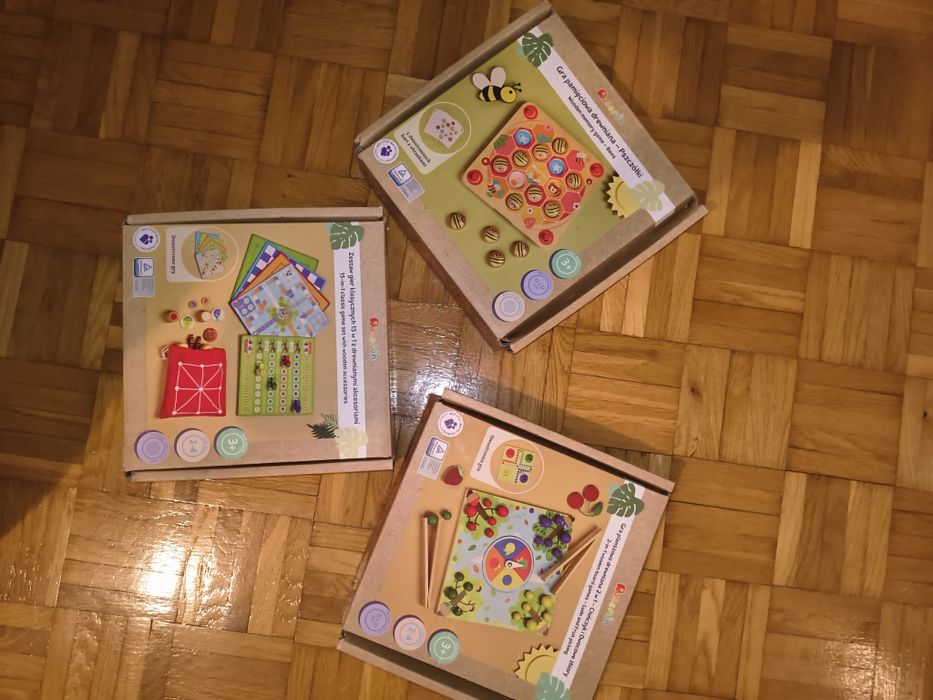 Fantastyczny zestaw drewnianych gier dla dzieci