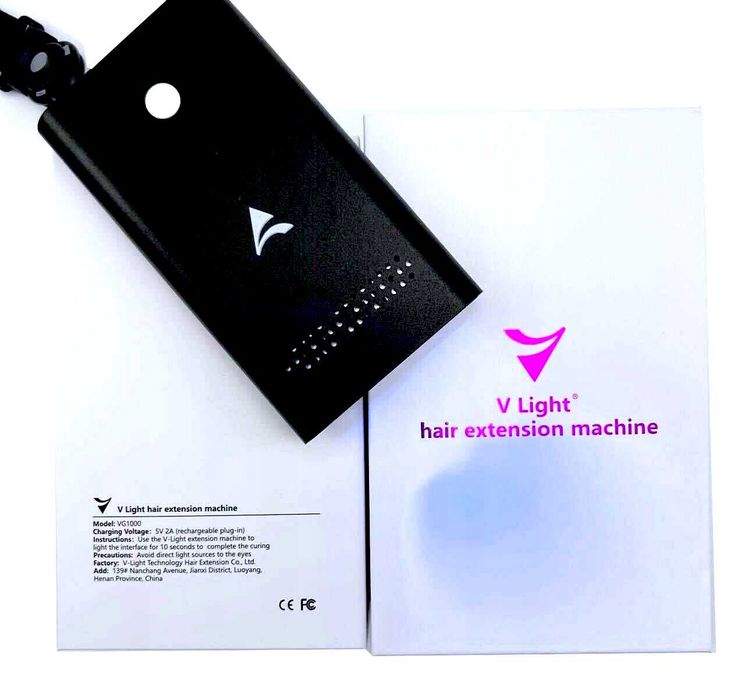 Oryg V-Light Hair Extensions Niewidoczne Przedłużanie Włosów UV Zestaw