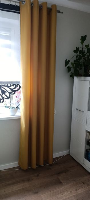 Zasłony musztardowe 140-260