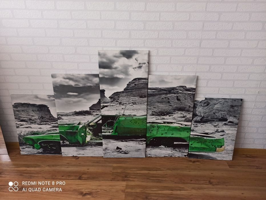 Obraz 5 elementow modulowy auto samochod