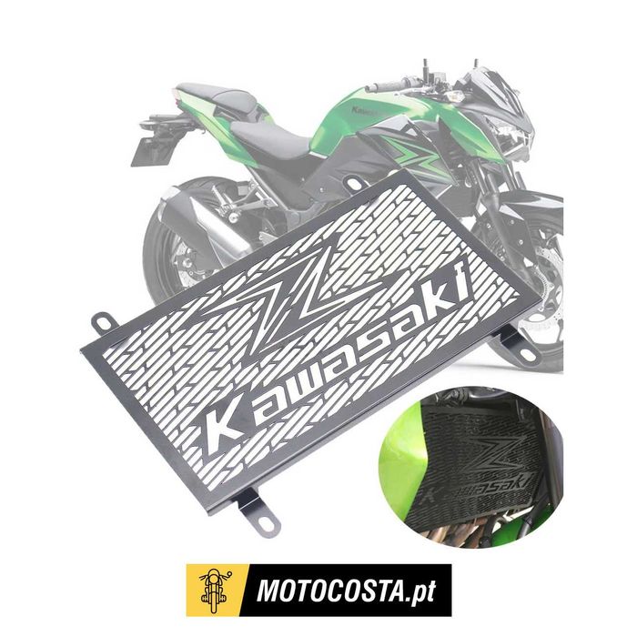 Protetor de Radiador para Kawasaki Z250/Z300/Ninja 250/300 - Inox