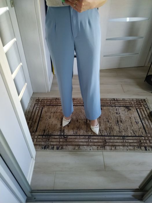 Niebieskie spodnie damskie rozmiar L/40