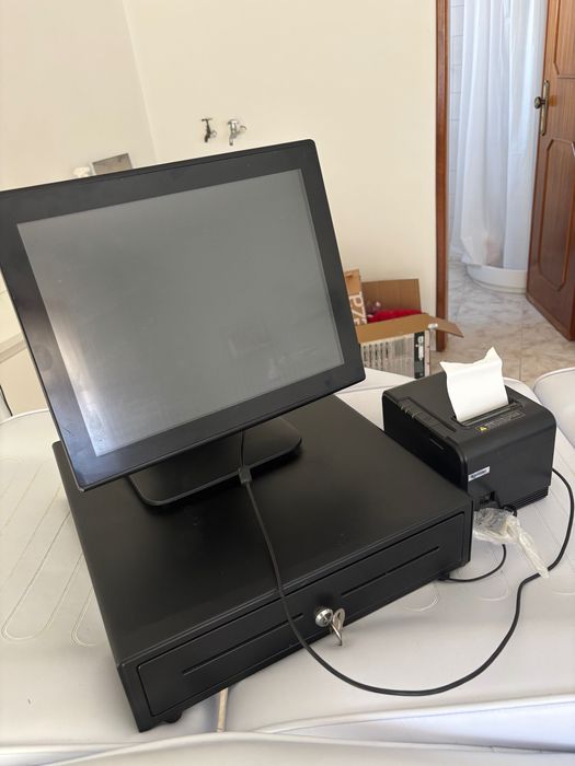 Computador POS com gaveta e impressora