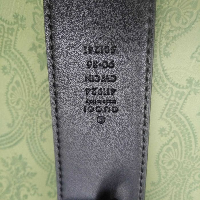 Cinto para Homem GUCCI Logo, couro / pele preto 105cm - Novo, em caixa