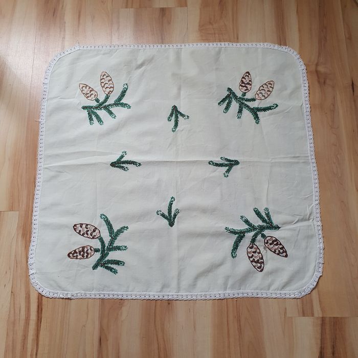 Serweta haftowana Boże Narodzenie vintage
