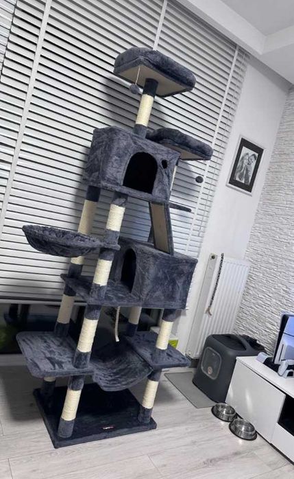 DRAPAK dla kota XXL wieża 206CM domek legowisko zabawka słupek hamak