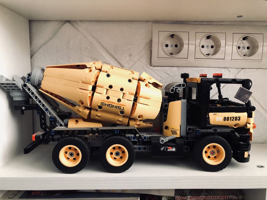 Lego лего машина бетономешалка