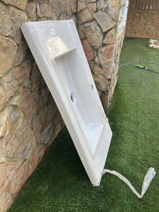 Lavatório Valadares ONE LINE 80cm Branco