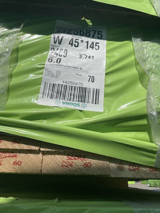 Drewno świerk skandynawski, tarcica strugana sucha