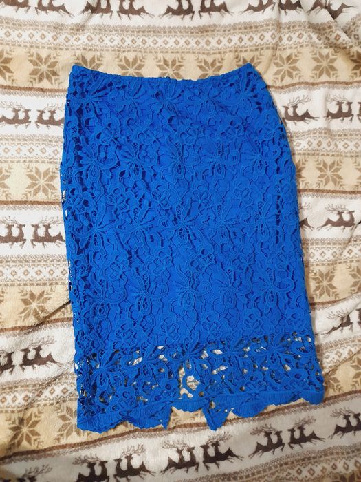 Top Secret Elegancka spódnica królewski błękit S