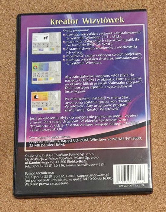 Program Kreator Wizytówek Oryginał