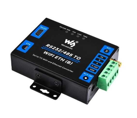 RS232/485 TO WIFI POE ETH (B) - przemysłowy konwerter RS232/485 Waveshare