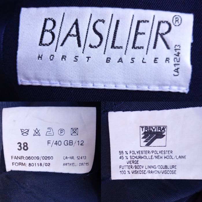 Двубортний піджак р.38/s-m basler