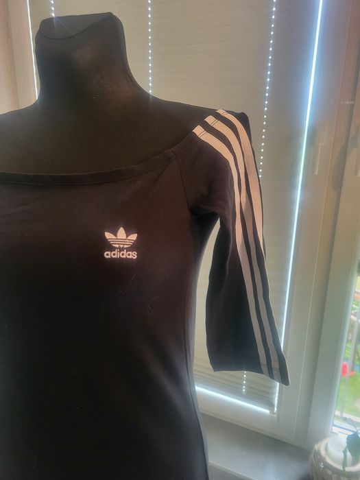 Sexi czarna sukienka adidas 42 S M L NOWA