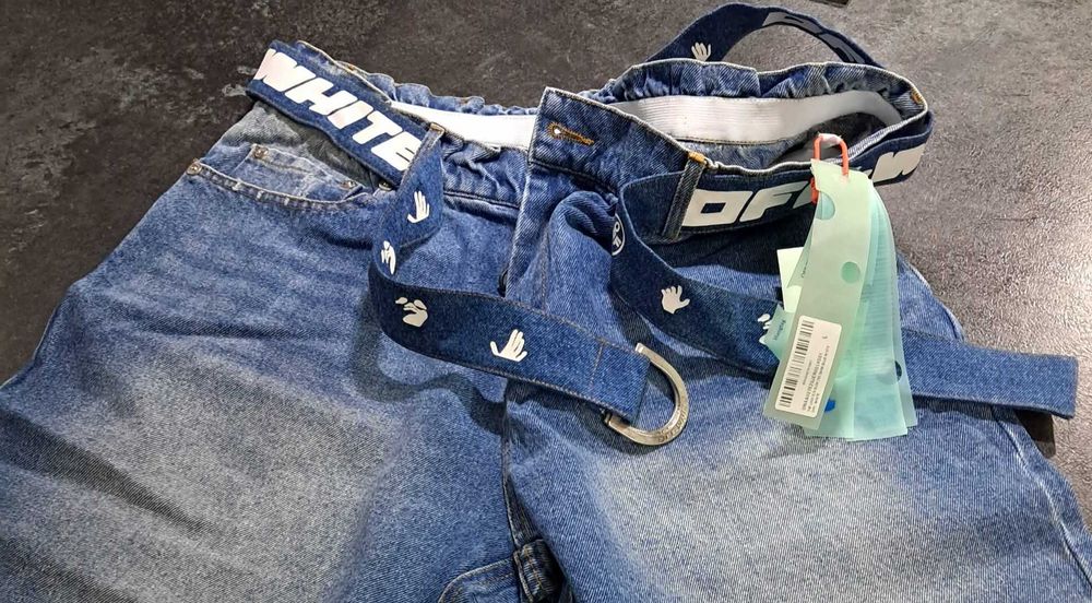 Spodenki jeans Off White rozmiar L