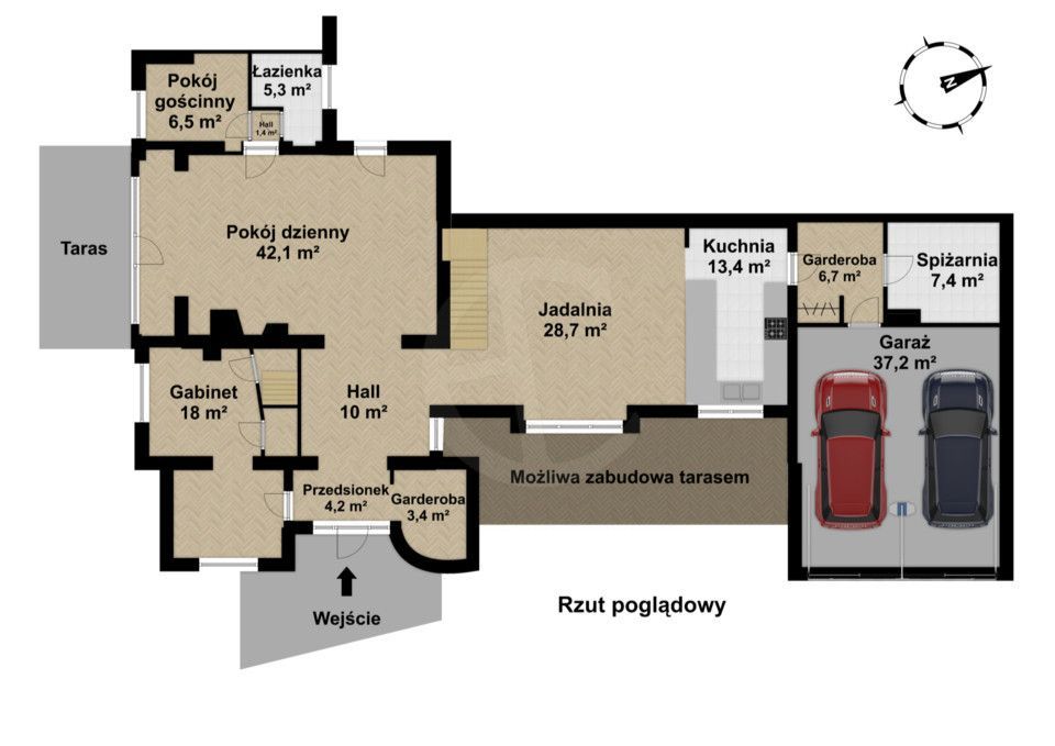 Dom z dużą działką 1184 m² do generalnego remontu – Warszawa Wawer