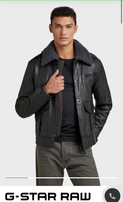 Чоловіча шкіряна куртка P-3 G-Star RAW L