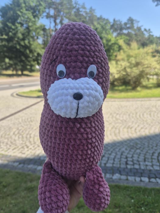 Foka na szydełku handmade