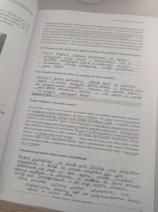 Arkusze maturalne do historii