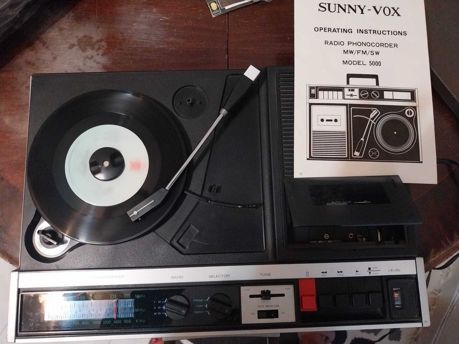 Gira discos portátil