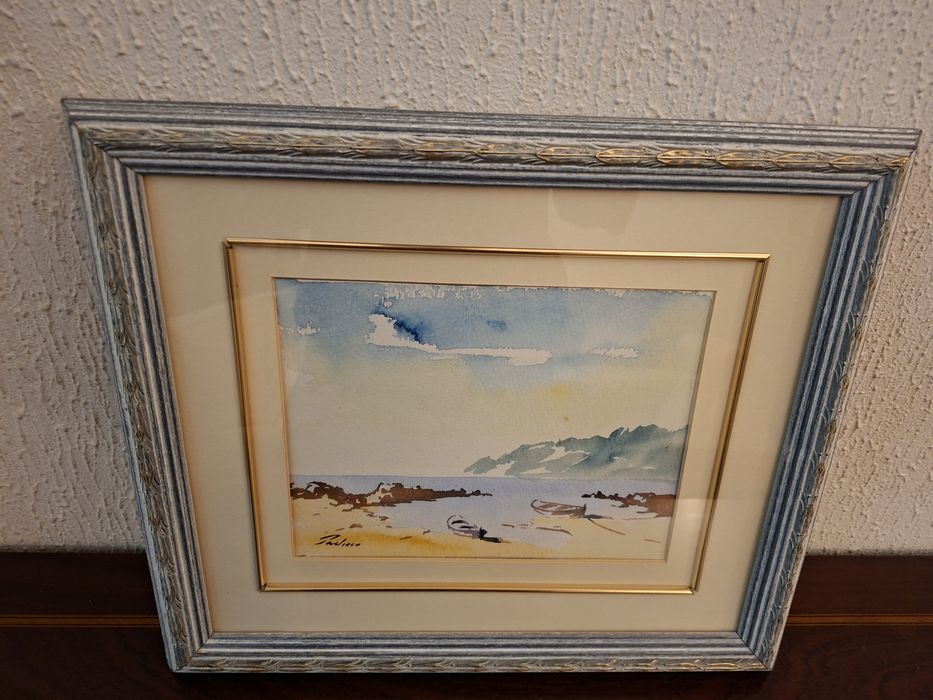 Quadro moldura praia