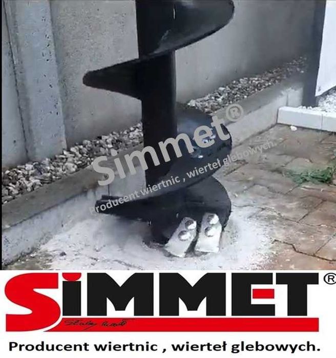 Wiertnica hydrauliczna Wiertło glebowe widiowe Simmet® fi 350 mm