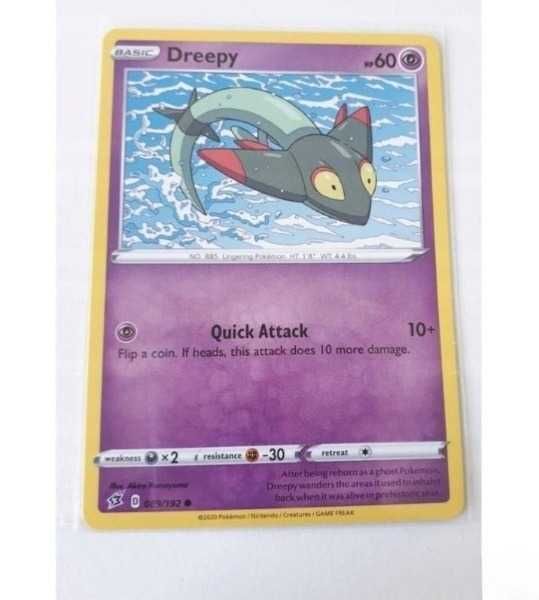 Karta Pokemon Sword & shield dreepy 89/192