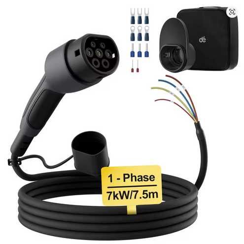 Cabo Wallbox para Substituição 7 / 11 / 22 kw - 7.5 ou 10 METROS